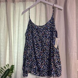 Zac & Rachel Blue Multi-Spot Print Spaghetti Strap Camisole NWT